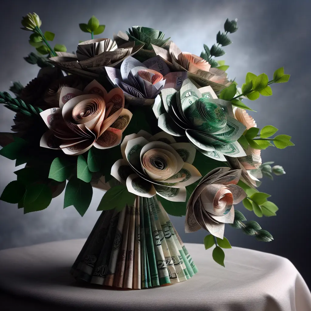 Så mange sedler skal du bruge til en pengebuket