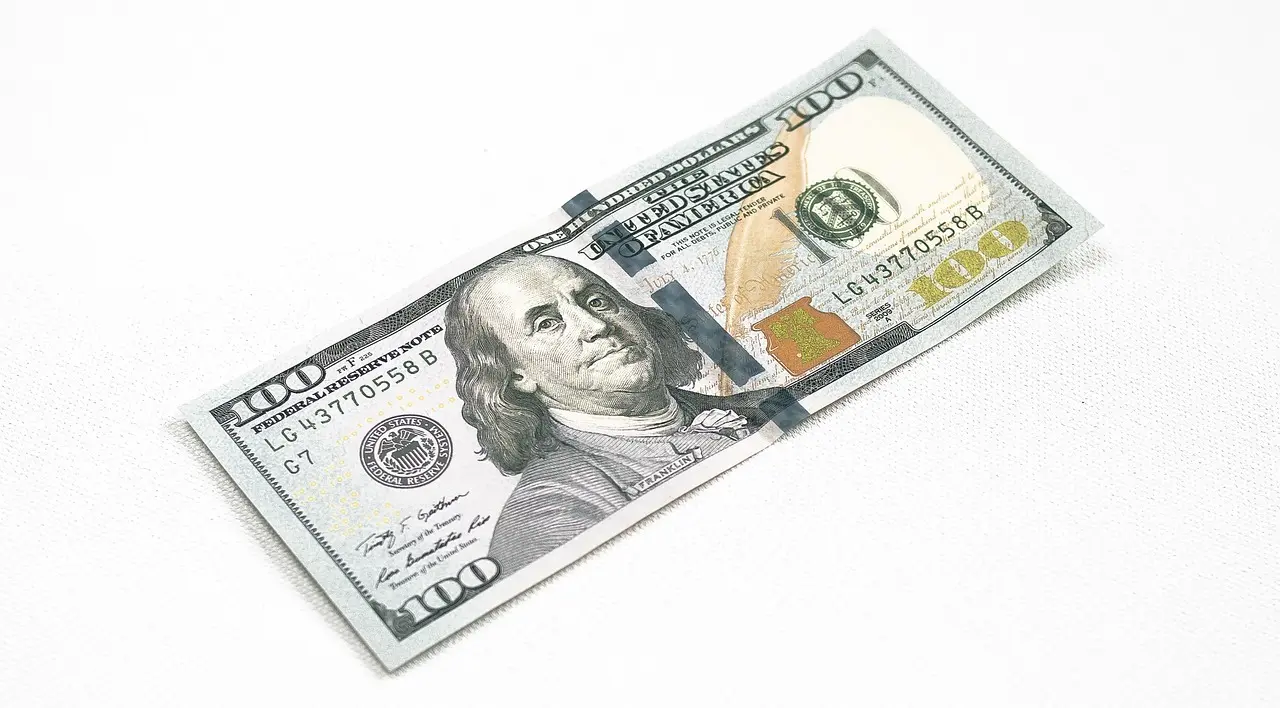 Fold en pengesommerfugl af en 100-kroneseddel